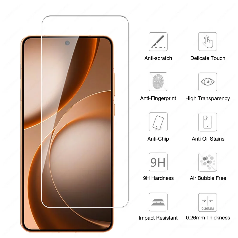 Premium Tempered Glass Screen Protector for OPPO Find X9 Series - 1 to 5 Pack