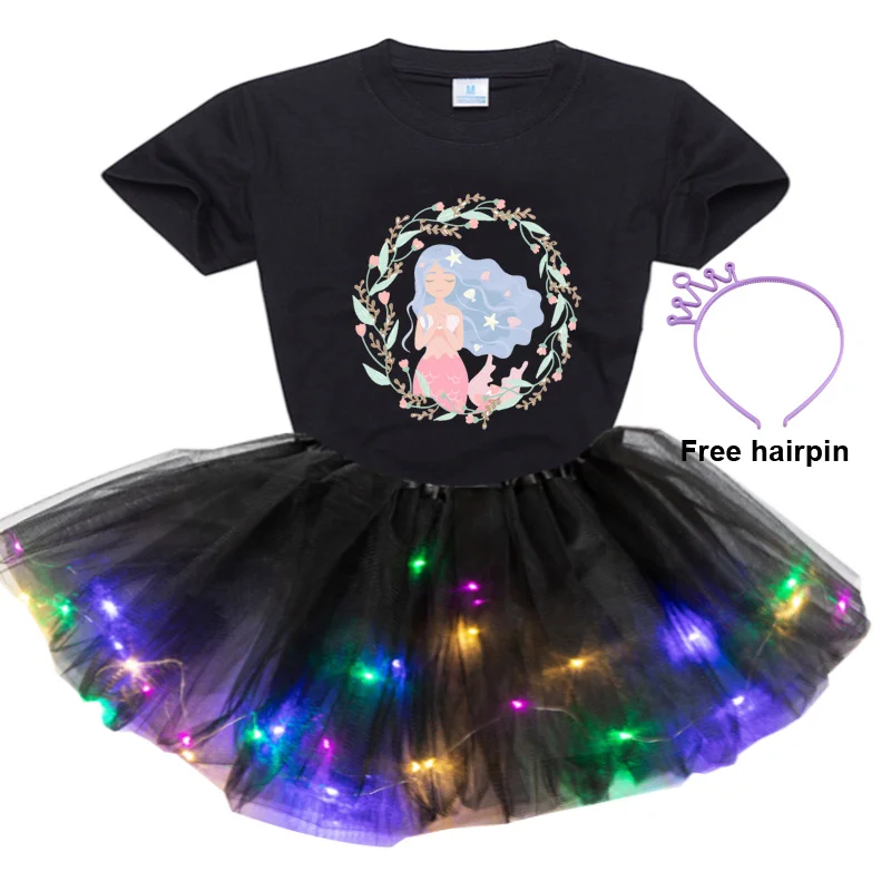 

Girls Cute Tutu Skirt Rainbow Princess Dress Girl Kids Party Stunning Skirt Sequin Light Skirt Dress Rainbow Skirt Easter Tutu