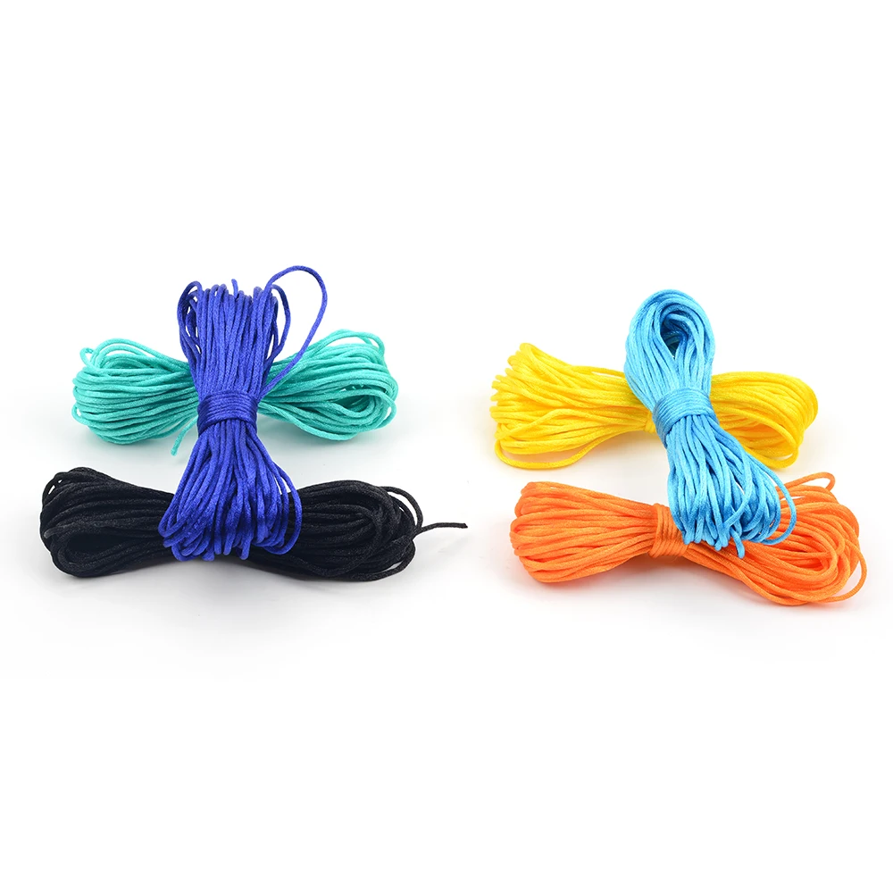 LOFCA 50m Nylon Cord For Teether Necklace Pendant Making Satin Cords Pacifier Clip Chain Accessory String Baby Teething Toy DIY