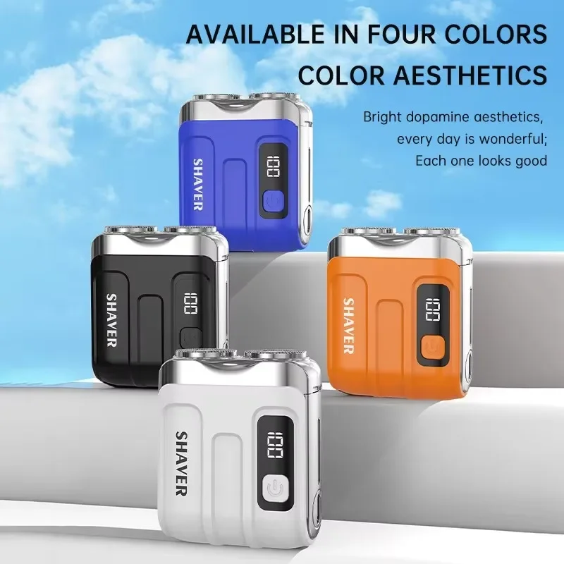 Xiaomi Mijia Mini Portable shaving knife Double head razor electric ultra clean digital display washable 6