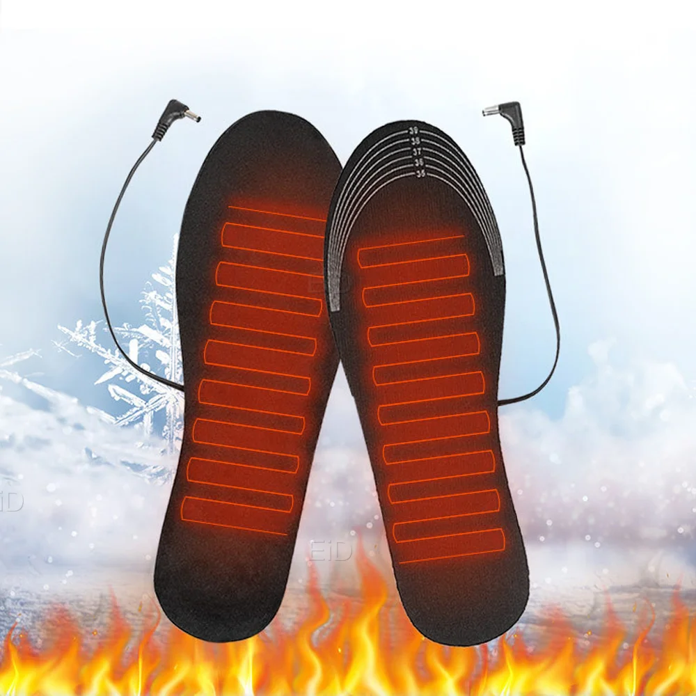 EiD USB Erhitzt Schuh Einlegesohlen Elektrische Fuß Erwärmung Pad Füße Wärmer Socke Pad Matte Winter Outdoor Sport Heizung Einlegesohlen Winter warme – Detail 21