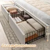 Bed Frame with Storage and Headboard, Upholstered King Bed Frame with Storage and 2 Drawers Bed,Frame with Storage 5