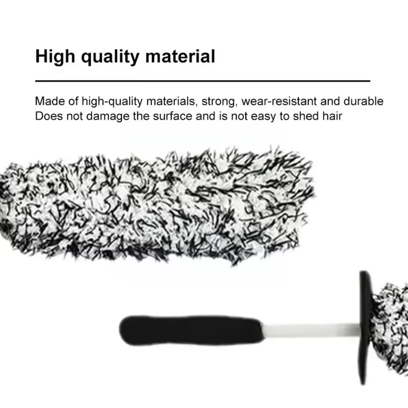Car Wash Microfiber Wheels Brush Non-Slip Ultra Soft Car Cleaning Gloves Mitt Car Wheel Spokes Brushes Car Accessories 3
