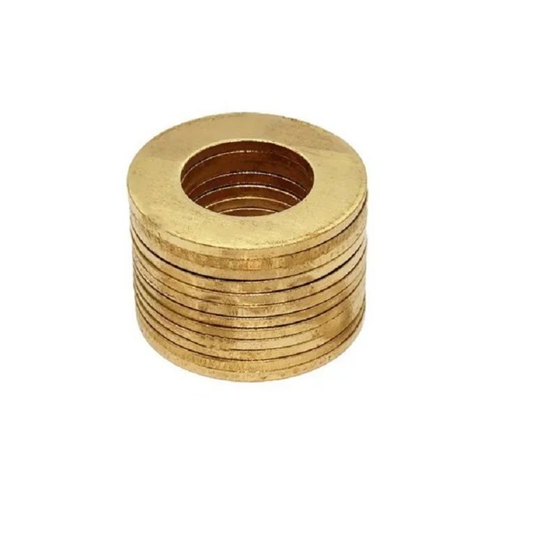 Description Picture 2 of itemFree delivery Standard and non-standard Copper Sheet Metal Collar Brass Disc Flat Washer Gasket Ring M16 M18 M20 M22 M24 M27 M30