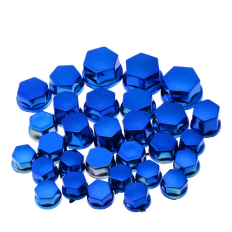 

Wheel Nut Bolt for Head Dustproof Cover for Motorcycle 30Pcs Decorative Screw Cover Off-road Motorbike Accessories H7JD