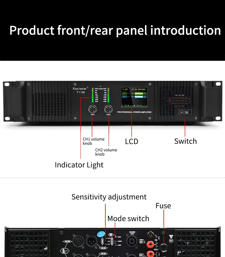 Amplificador de audio profesional