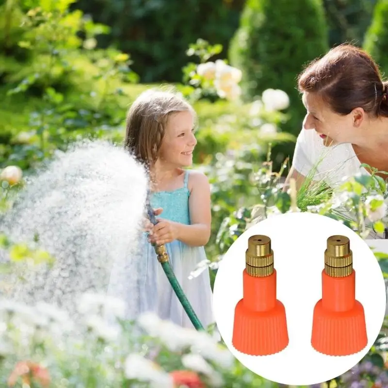 garden sprayer nozzles 4X7B 2 Pack Adjustable Sprays Nozzle Tips for Garden Sprayers Watering Nozzles Replacement Caps Handheld Sprayer Supplies