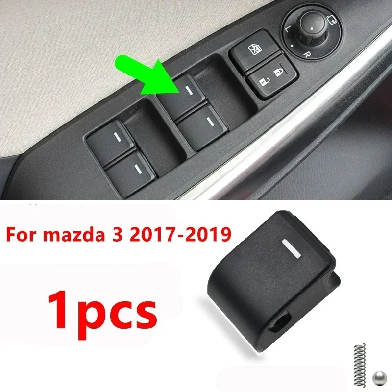 Window Lift Switch Panel Cover Trim For Mazda CX-5 CX5 KF CX-8 2017-2021 2022 2023 2024 2025 Carbon Car Inner Door Armrest Panel