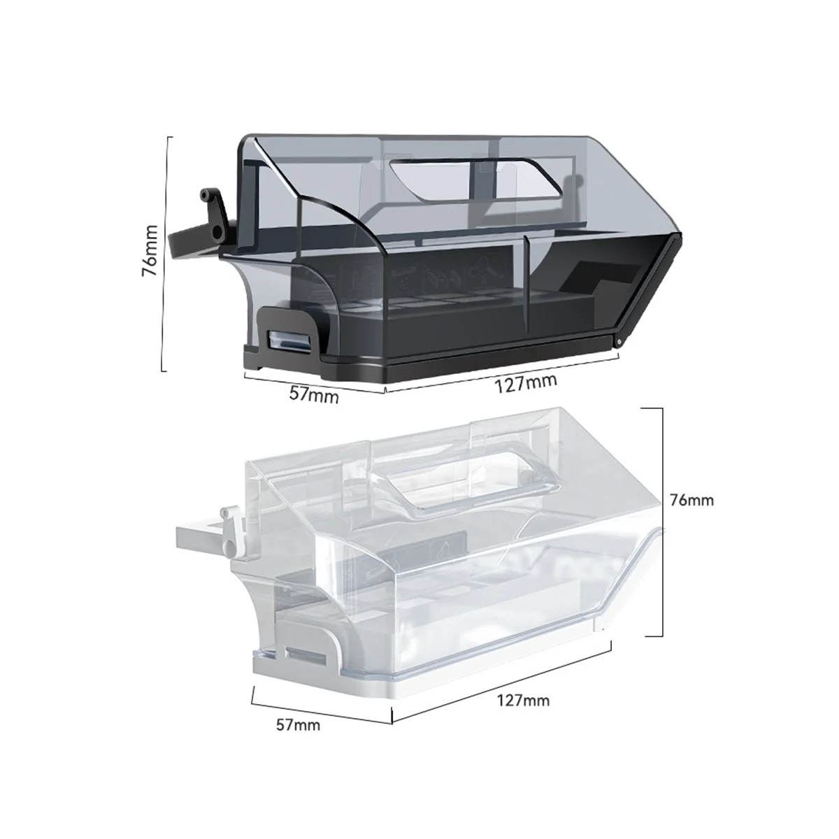 Dust Box Dust Bin Container Parts for Deebot X1 OMNI/ T10 Vaccum Cleaner Dustbin Box Accessories White