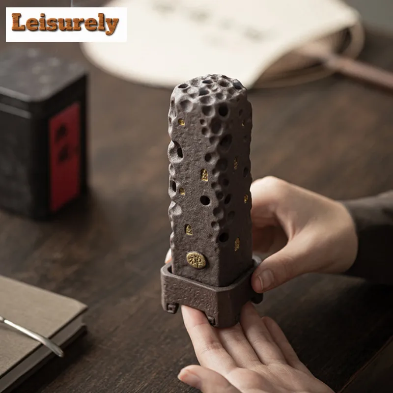 Retro Zen Incense Holder Incense Smoke Waterfall Incense Burners Meditation Smell Distributor Censer Cafes Supplies Decoration