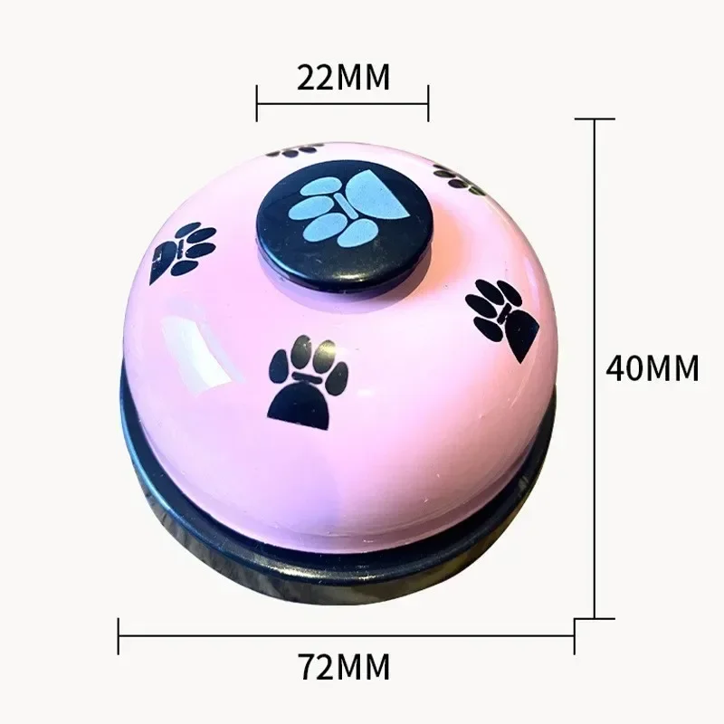 Pet Training Bell Food Reminder Feeding Bell Training Interactive Toys Improve Pet Intelligence Button Speaker Pet Toys Bell For 2