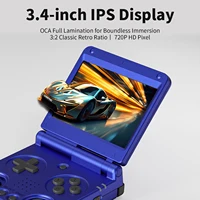 Console de jeu Anbernic RG34XXSP 3,4 pouces IPS Linux 64 bits, processeur quadricœur H700, 1 Go, lecteur de jeux rétro, connexion HD à la télévision, RG 34XXSP 3300 mAh 3
