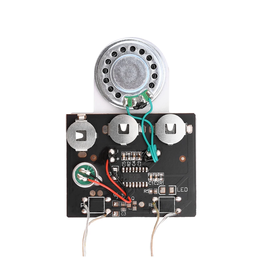 DIY 30S Sound Voice Music Recorder Board Music Greeting Card Module Key Control Programmable Chip Audio Module for Greeting Card