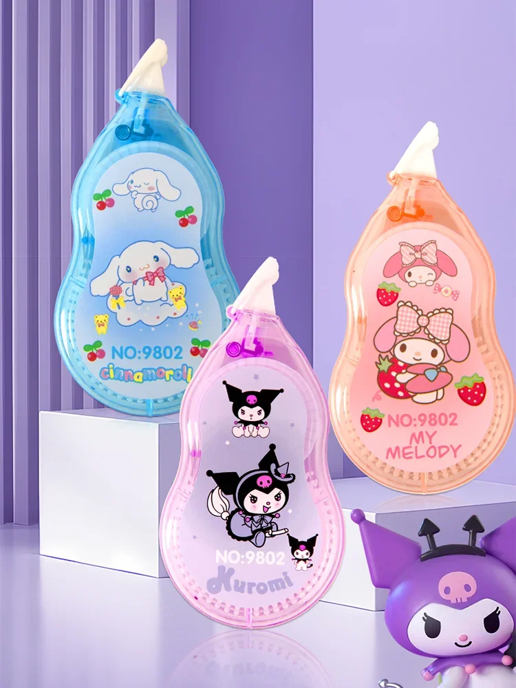 The Sanrio Family Series Kuromi Cinnamoroll Melody Correction Tape for Students correction tape