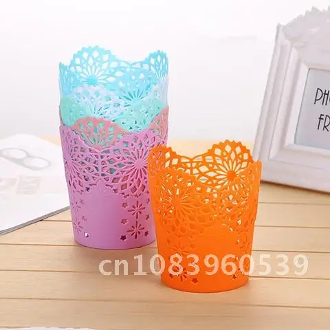 

Creative Desktop Storage Box for 1PC Blanket Pen Holder Bedroom Small Trash Can Organizer Table Storage Blanket Bucket 11.5x10cm