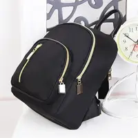 Mini sac à dos multifonction pour femme, sac à dos Oxford, sac à dos de voyage mignon, sac initié, sac à main fille noir, mode 4