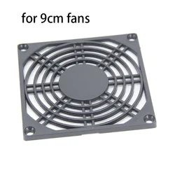 PC Fan Dustproof Mesh Guard Grill Protector with Removable Front Plate - 2pcs (9cm)