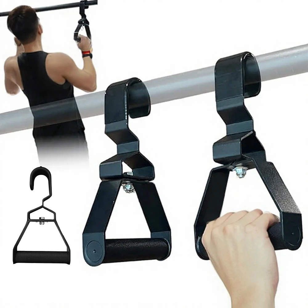 Poignées de traction prise neutre 2 pièces réglables 12 angles pour tirage vertical et rowing - Protection poignets