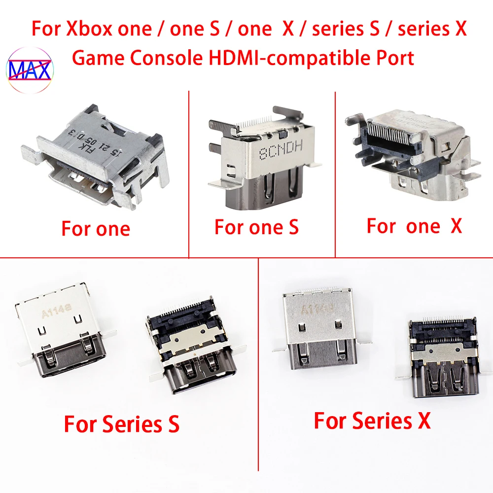 10 Pz Originale Per Xbox Series X S Interfaccia Presa Porta Compatibile Hdmi Per Xbox One Per Xbox One X S Connettore Porta Hdmi Sottile