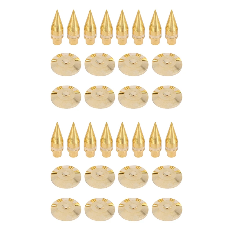 

Top Deals 16 Pairs 6 X 36Mm Copper Speaker Spike Isolation Stand + Base Pad Feet Mat Speaker Isolation Speaker Isolation Pads