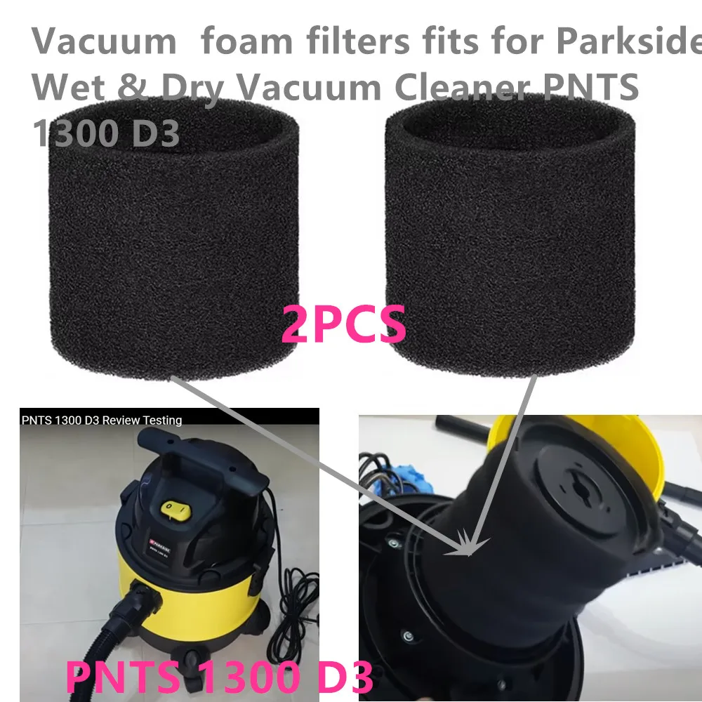 2PCSVacuumfoamfiltersfitsforParksideWetDryVacuumCleanerPNTS