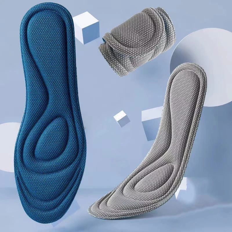 2/4 pezzi solette in memory foam uomo donna nano massaggio antibatterico cuscinetti sportivi piedi cuscino ortopedico suola di scarpa da corsa_voghion.com