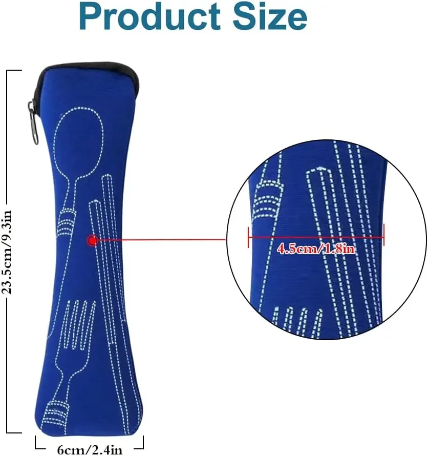 Portable Cutlery Bag with Zipper Cutlery Box Storage Bag Camping Storage for Kids Tableware Travelling Picnic School tableware storage bag tableware storage box