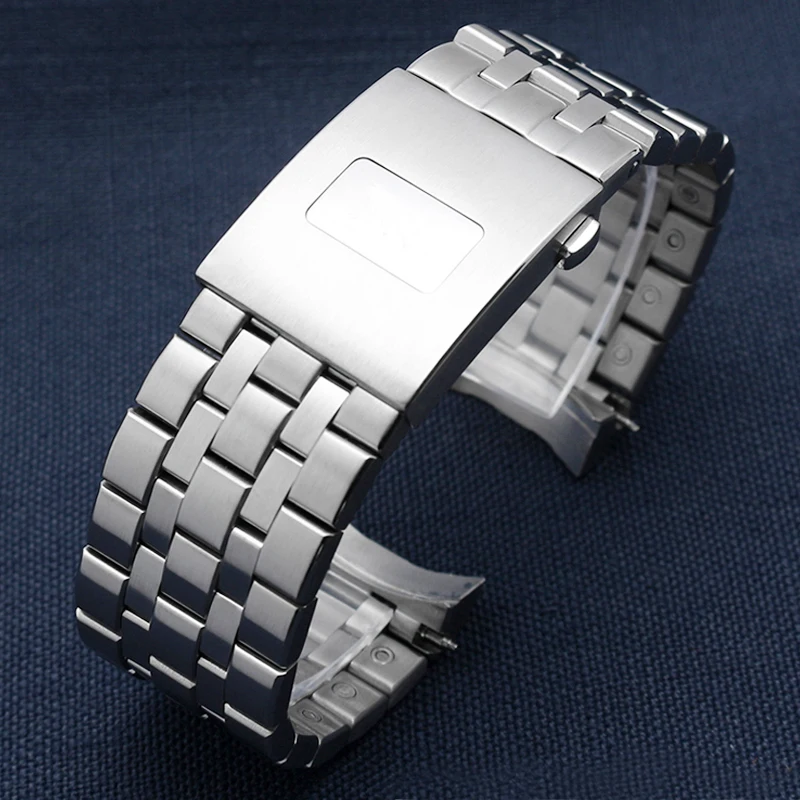 20mm 21mm Solid Stainless Steel Strap Substitute Iwc Male Pilot Mark