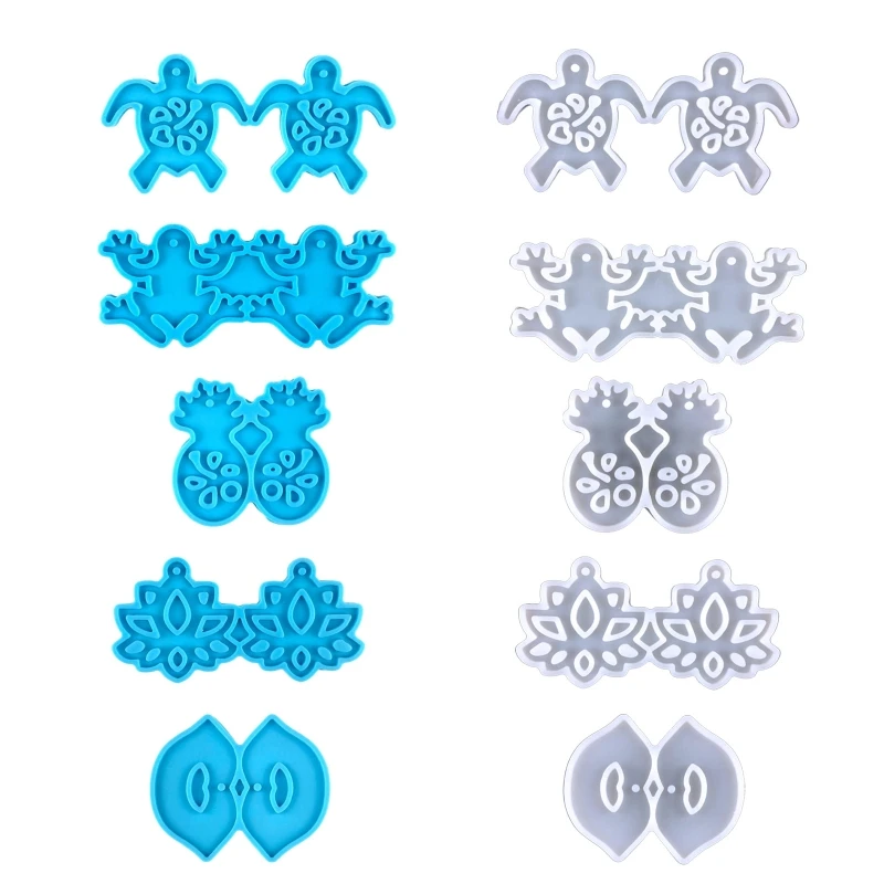 

for Frog for Turtle Epoxy Resin Molds DIY Necklace Jewellery Making Keychain Dec Drop shipping