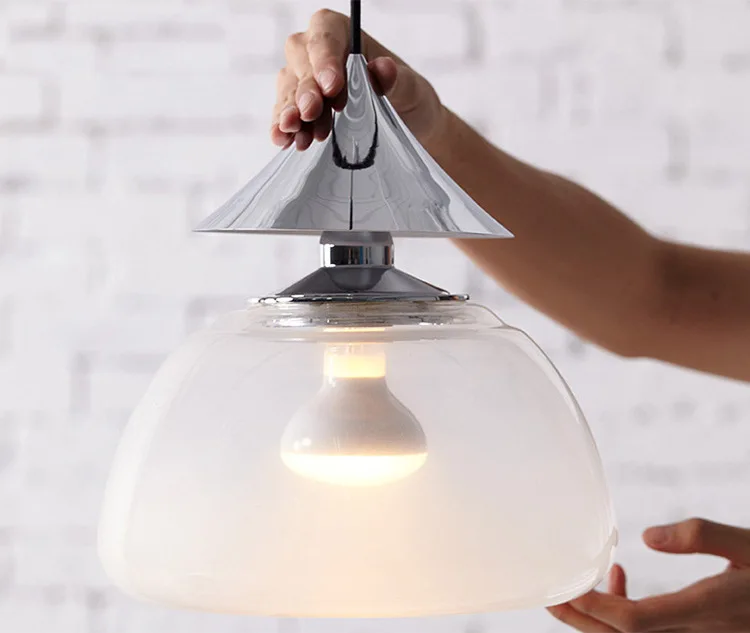 Description Picture 6 of itemWater Drop Iron&Glass Pendant Lights Post Modern Hanglamp Led Hanging Lamp Living Room Bedroom Restaurant Kitchen Home Lighting
