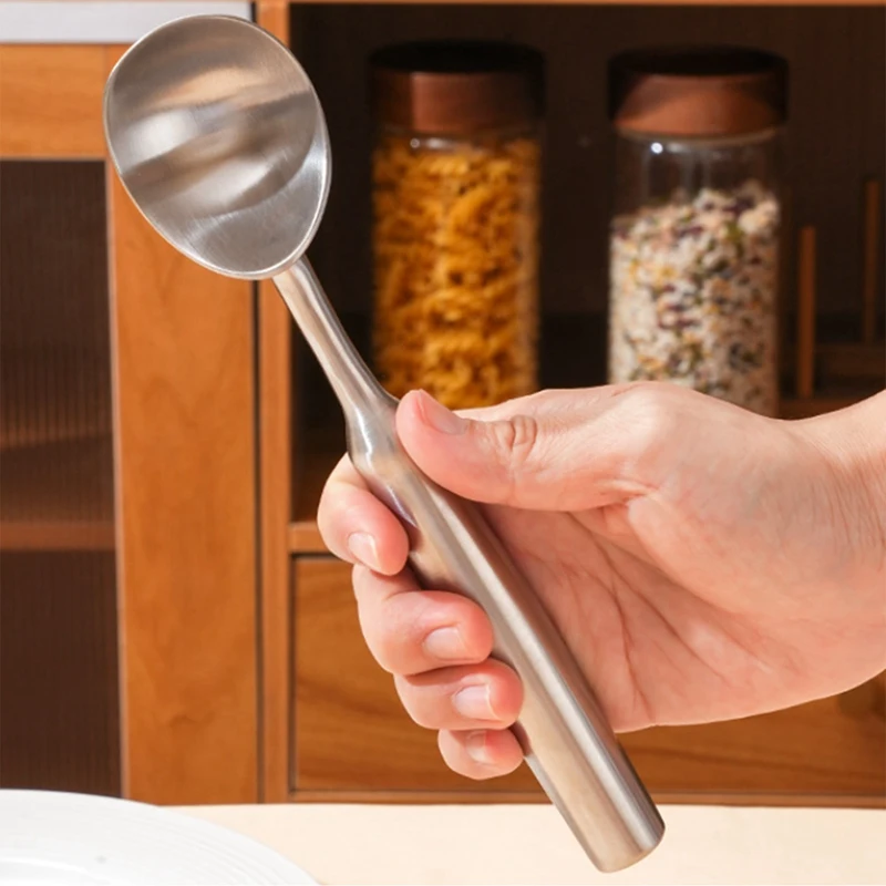 304 Stainless Steel Ice Cream Scoop Self-Dispensing Ice Cream Scoop Melon Baller Fruit Watermelon