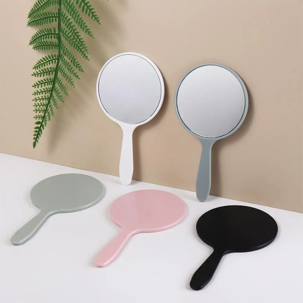 Charming Portable Handheld Makeup Mirror with Anti-Fall Design