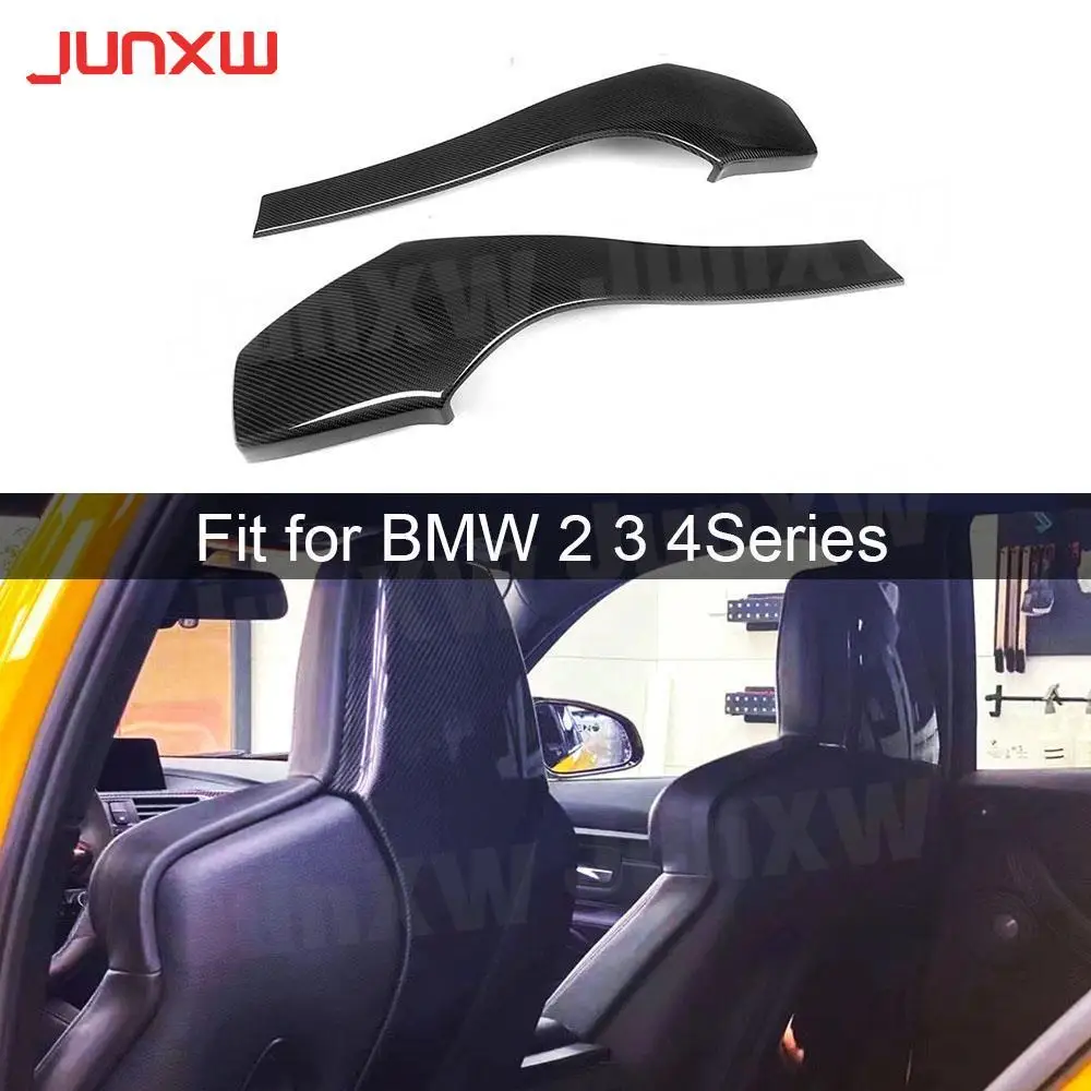 

Car Inner Seat Back Covers Trims for BMW F80 M3 F82 F83 M4 F87 M2 M4 Sedan Coupe Convertible 2014 - 2019 Dry Carbon Fiber