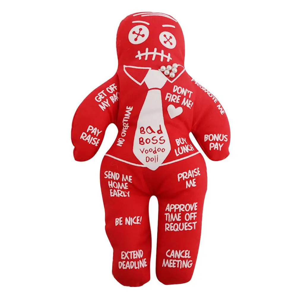 Personal isierte Rache Voodoo Fluch Puppe Hexerei Stoff rote Puppe Kinder Spielzeug Horror Puppe Urlaub Party Geschenk für Kind Jungen Mädchen – Detail 2
