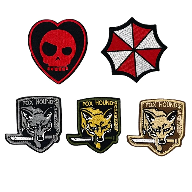 Metal-Gear-Solid-Foxhound-Emblem-Patch-Fox-Hound-Uniform-Sticker-Badge ...