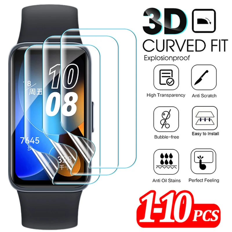 

HD Hydrogel Film For Huawei Band 8 HD Clear Screen Protector Full Cover Anti-scratch TPU Soft Film For Huawei Band8 Accessories