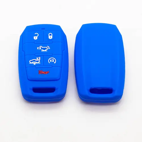 Xinyuexin Silicone Car Key Case Cover Fob for Dodge Ram 1500 Smart Key 6 Buttons 2019 2020 New Remote Key Holder Bag Protection - Image 8