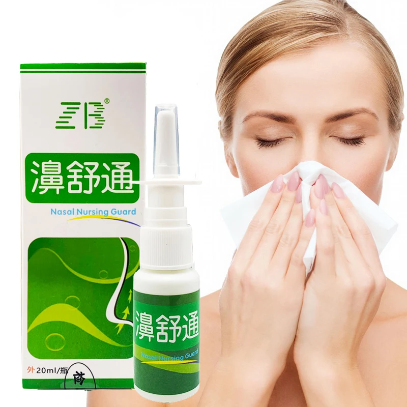 pçs planta extrato spray nasal para aliviar rinite sinusite gotas de nariz aliviar dores de cabeça vertigem cuidados de saúde pessoais