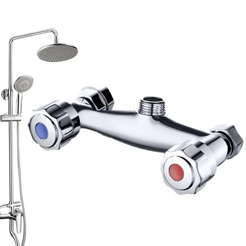 

Bath Shower Mixer Tap Mixer Bathroom Shower Faucet Double Control Design Copper Spool Mixing Valve for Home Hotel Apartment