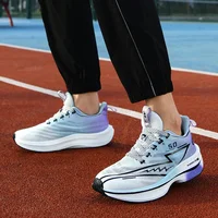 Men Sport Shoes Professional Cushioned Carbon Plate Running Shoes Breathable Lace-up Casual Sneakers Marathon Athletic Footwear - Image 3
