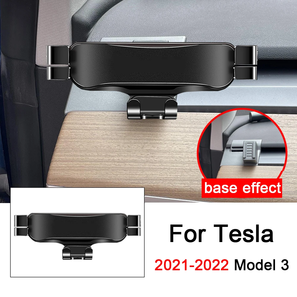 

2019-2022 For Tesla Model 3 Car Mobile Phone Holder Air Vent Mounts Stand GPS Gravity Navigation Bracket