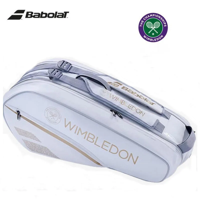 Профессиональная сумка для тенниса Babolat Wimbledon, оригинальная Pure Aero Rafa Wim, теннисная Портативная сумка для бадминтона сумка babolat pure aero rafa x12 черный оранжевый 363 2021