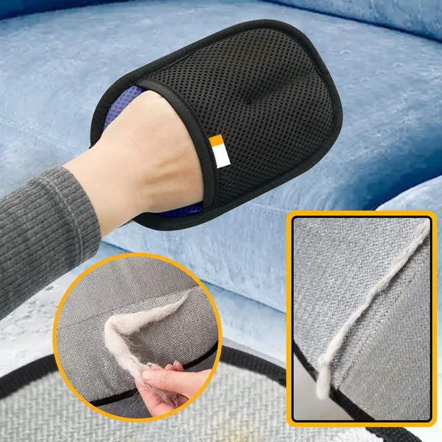 Pet Hair Removal Gloves Double-sided Static Cleaning Grooming Glove Reusable Sofa Carpets Cat Dog Hair Mitts Tool 1~5pcs 3