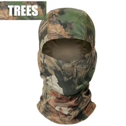 Multicam Tactical Camouflage Full Face Shield and Scarf (TREES)