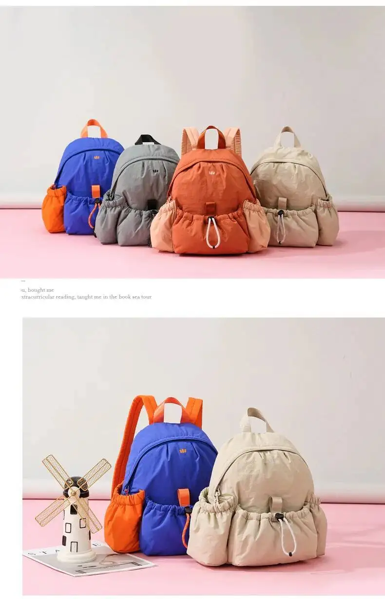 Leichte Sport-Umhängetaschen im Angebot, kontrastfarbener Rucksack für Damen, 2025, neuer modischer Outdoor-Reiserucksack im College-Stil – Detail 10