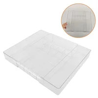 Expandable Cutlery Tray 5 Compartments Silverware ganizer for Drawer Kitchen Utensil Storage Acrylic Multi Use Stretchable Tidy 1