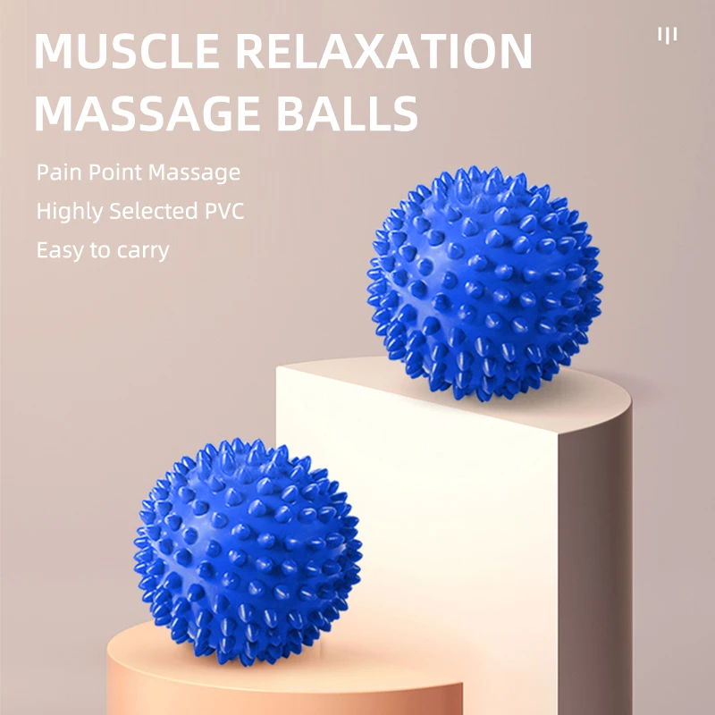 7cm PVC Spiky Massage Ball Sport Massage Fitness Relieve Stress Foot Spiky Muscle Ball Rehabilitation Exercise