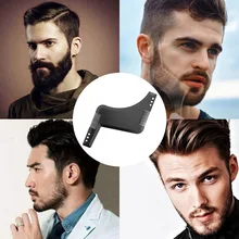 

Men's Beard Comb Sideburn Styling Comb with Brush Beard Trimming Template Comb Beard Styling Comb Makeup Comb