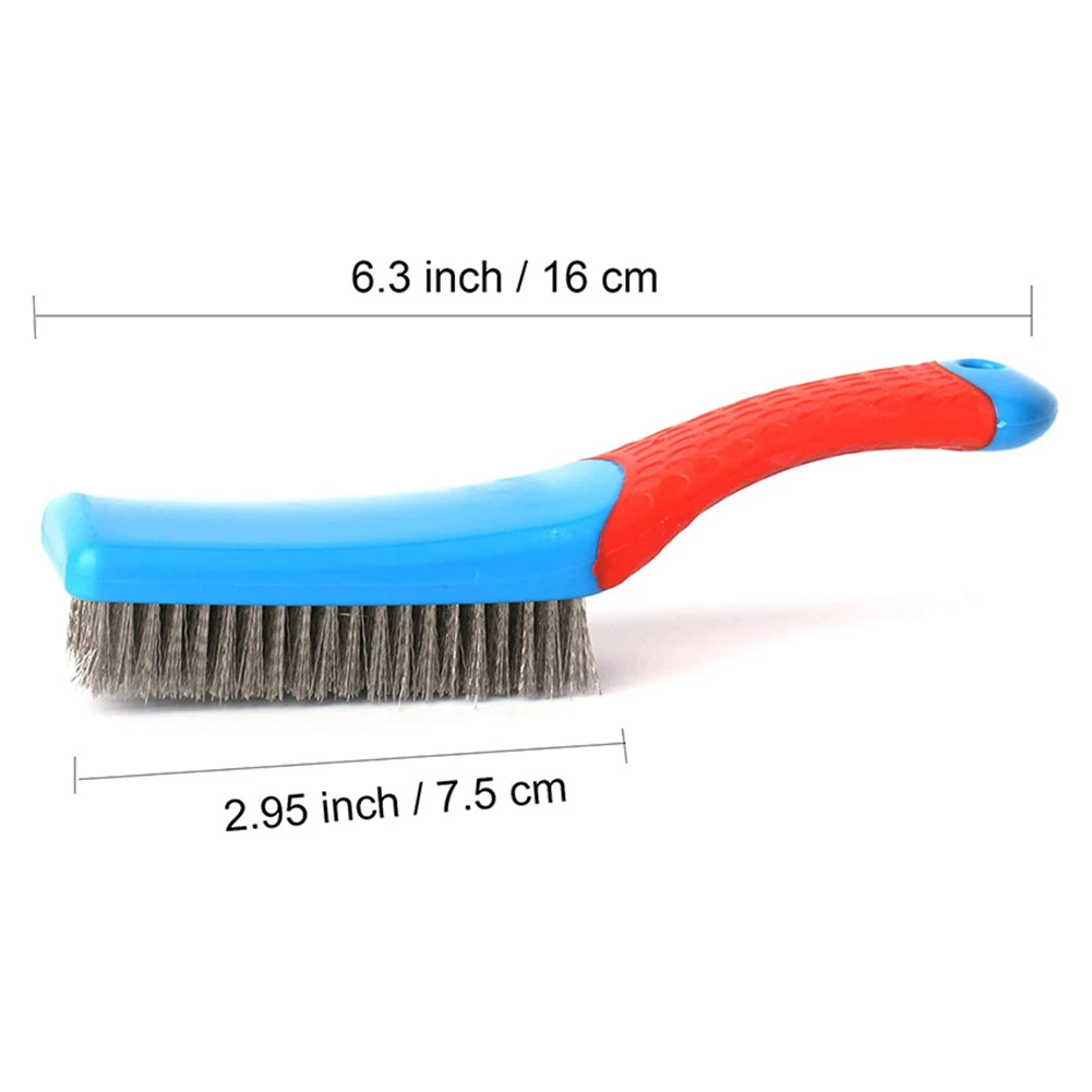 160mm Professional Household Wire Brush Not Shed Metal Steel Brush Burnishing Rust Removal Multipurpose Cleaning tools