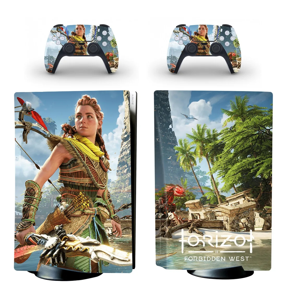 Horizon Undeal West Ps5 Disc Skin Sticker Decalcomania Cover Per Console E 2 Controller Ps5 Disk Skin Sticker Vinyl